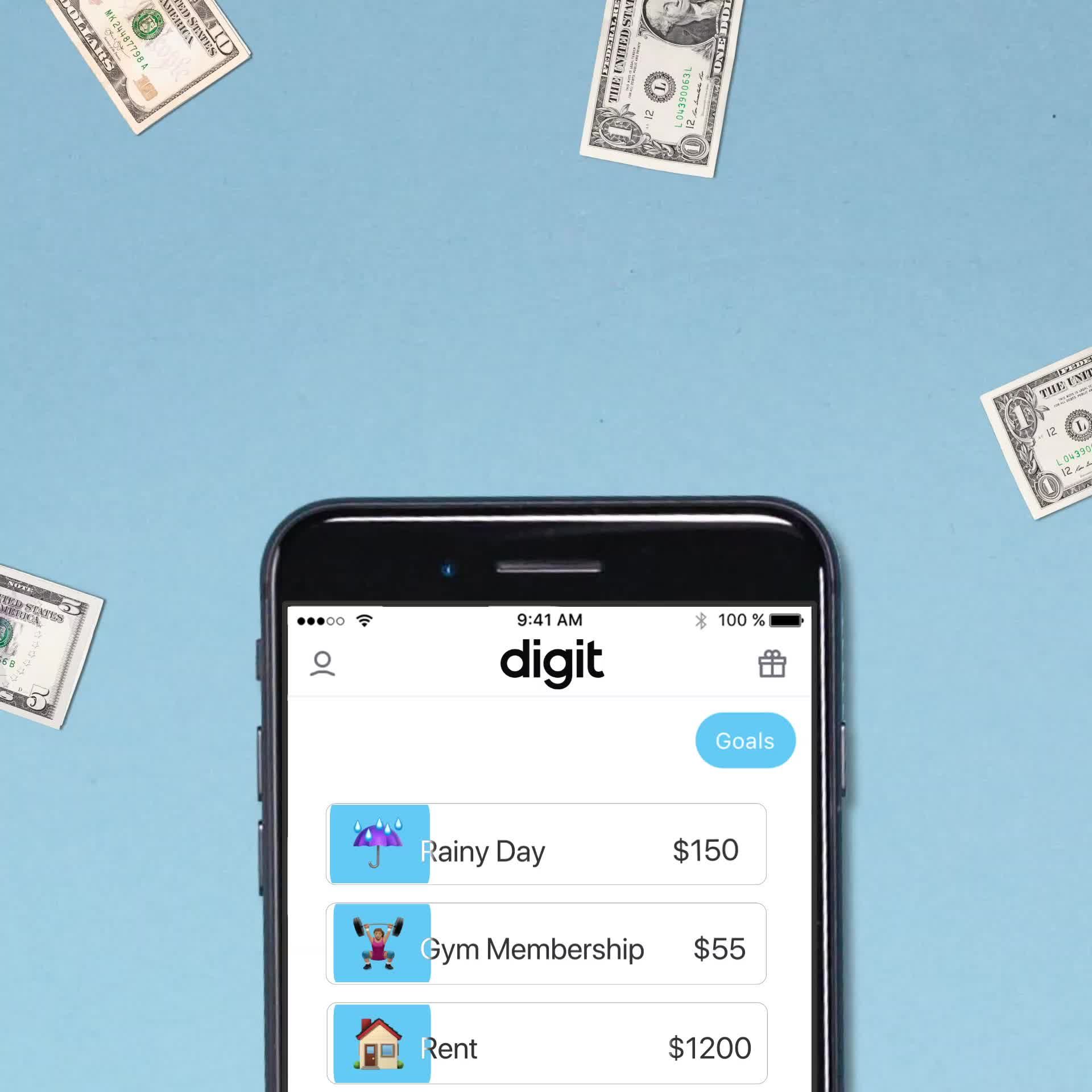 ad for a money saving app