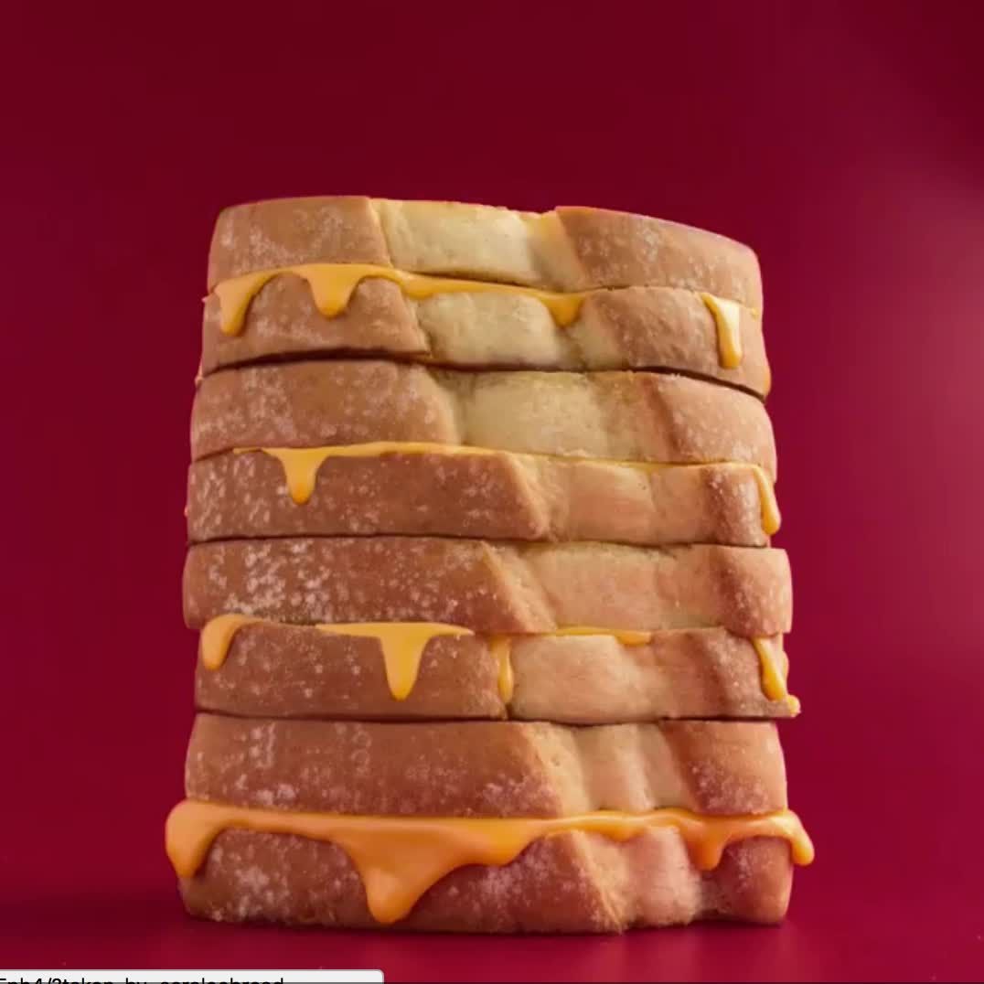 stop motion with graphics featuring grilled cheese