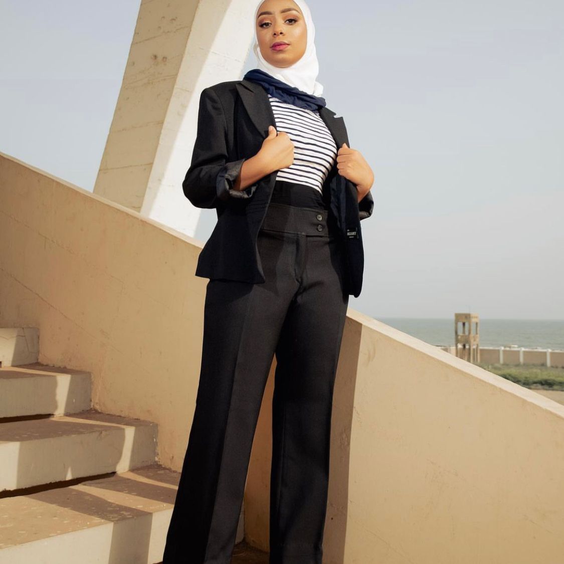 An editorial for modest fashion week Accra